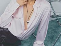 Блузка из сатина, Розовый