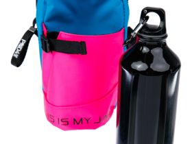 Комплект для девочек: сумка текстильная, бутылка для воды