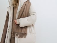 Вязаная шапка, Бежевый