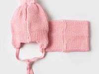 Комплект трикотажный для девочек: шапка, снуд