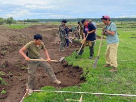 Масштабные раскопки возле якутского села Хаптагай охватили площадь в 1700 кв м