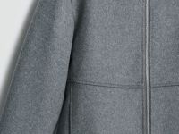 Куртка из пальтовой ткани с шерстью, Серый
