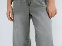 Широкие джинсы для девочек, Серый