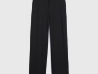 Прямые брюки с эластичным поясом, Черный