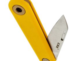 Складной нож Sanrenmu 325S-GY2, сталь 12C27, рукоять G10, желтый