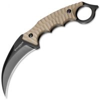 Нож-керамбит Boker Magnum Spike Karambit, сталь 440A, рукоять G10, песочный
