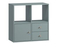 Стеллаж Кейн 6-75x75 Серо-зеленый