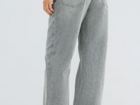 Джинсы со средней посадкой, Бежевый