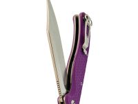 Складной нож Daggerr Toothpick BW, сталь 8Cr14MoV , рукоять фиолетовый FRN