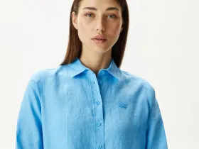 Женская рубашка Lacoste свободного кроя