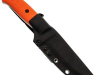 Туристический нож Универсал, сталь AUS-10Co, рукоять оранжевый G10