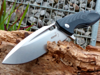 Нож складной Caracal Flipper, Designed by Boris Manasherov, Boker Plus 01BO771, сталь D2 Stonewashed Plain, рукоять стеклотекстолит G10