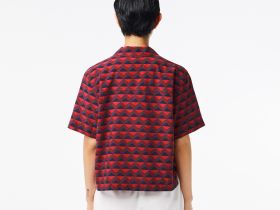 Женская рубашка Lacoste оверсайз