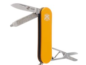 Нож перочинный Stinger 62 мм, 4 функции, рукоять алюминий, золотистый