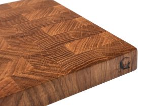 Доска разделочная торцевая, дуб, 20х30х2.5 см