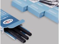 Набор угля натуральный Гамма "Студия" виноградный, твердый, квадратный, 3 шт., картон. упак