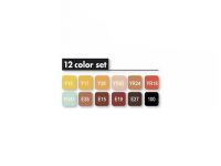 Набор маркеров Copic 12 шт "Осень" теплых оттенков, в пластике