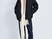 Утепленная куртка свободного силуэта