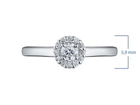 Кольцо из серебра э0612кц04190100