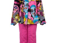 Зимний комплект из мембранной ткани для девочки: куртка, полукомбинезон