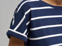 Свободная футболка в полоску из хлопкового джерси
