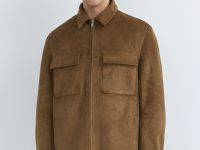 Куртка-рубашка из искусственной замши, Желтый