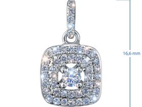 Подвеска из белого золота э4712пд07210131