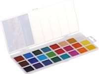 Набор акварели Гамма "Классическая" медовая, 24 цвета, без кисти, европодвес, пластик