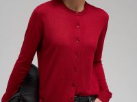 Кардиган прямого кроя с шерстью