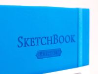 Скетчбук для графики и маркеров Малевичъ "White Swan Bristol" голубой А5 50 л 180 г