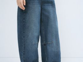 Джинсы Barrel для девочек, Синий