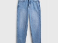 Джинсы Mom fit с высокой посадкой, Голубой