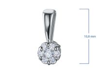 Классическая подвеска из серебра э0612пд10134800_white