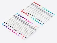 Набор маркеров для скетчинга MESHU 24 цв, цветочная гамма