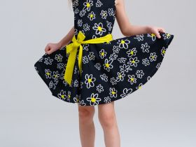 Платье текстильное для девочек