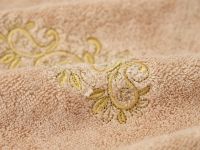 Полотенце махровое Ricamo, бежевое