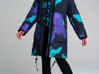 Пальто текстильное с полиуретановым покрытием для девочек