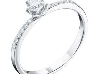 Кольцо из белого золота с бриллиантами э0901кц09210001