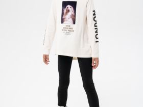 Джемпер трикотажный для девочек (футболка с длинными рукавами)