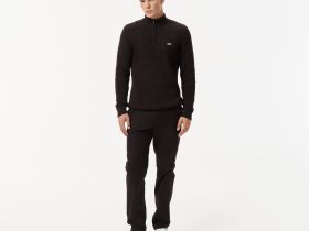 Мужской хлопковый свитер Lacoste на молнии