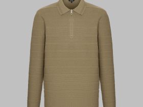 Джемпер с воротником-поло