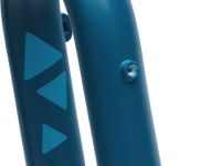 Жесткая алюминиевая вилка Format 5221 1-1/8-1.5 28&quot; (бирюзовый 223 мм эксцентрик 9 мм шток 1 1/8&quot;-1.5&quot; (28.6 мм - 38.1 мм), алюминий для дисковых тормозов)