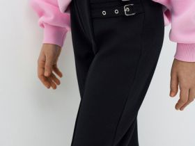 Брюки для девочек, Черный