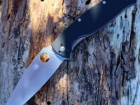 Складной нож Spyderco Resilience™, сталь 8Cr13MOV, рукоять G-10, чёрный