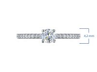 Помолвочное кольцо из белого золота э0912кц04202763_white