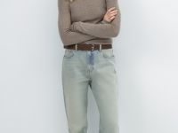 Джинсы Boyfriend с низкой посадкой, Голубой