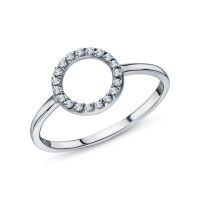 Серебряное кольцо с фианитами