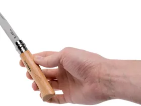 Складной нож Opinel №8, нержавеющая сталь, рукоять из бука, блистер