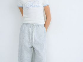 Футболка в рубчик для девочек, Голубой