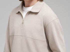 Толстовка свободного кроя из хлопка пике